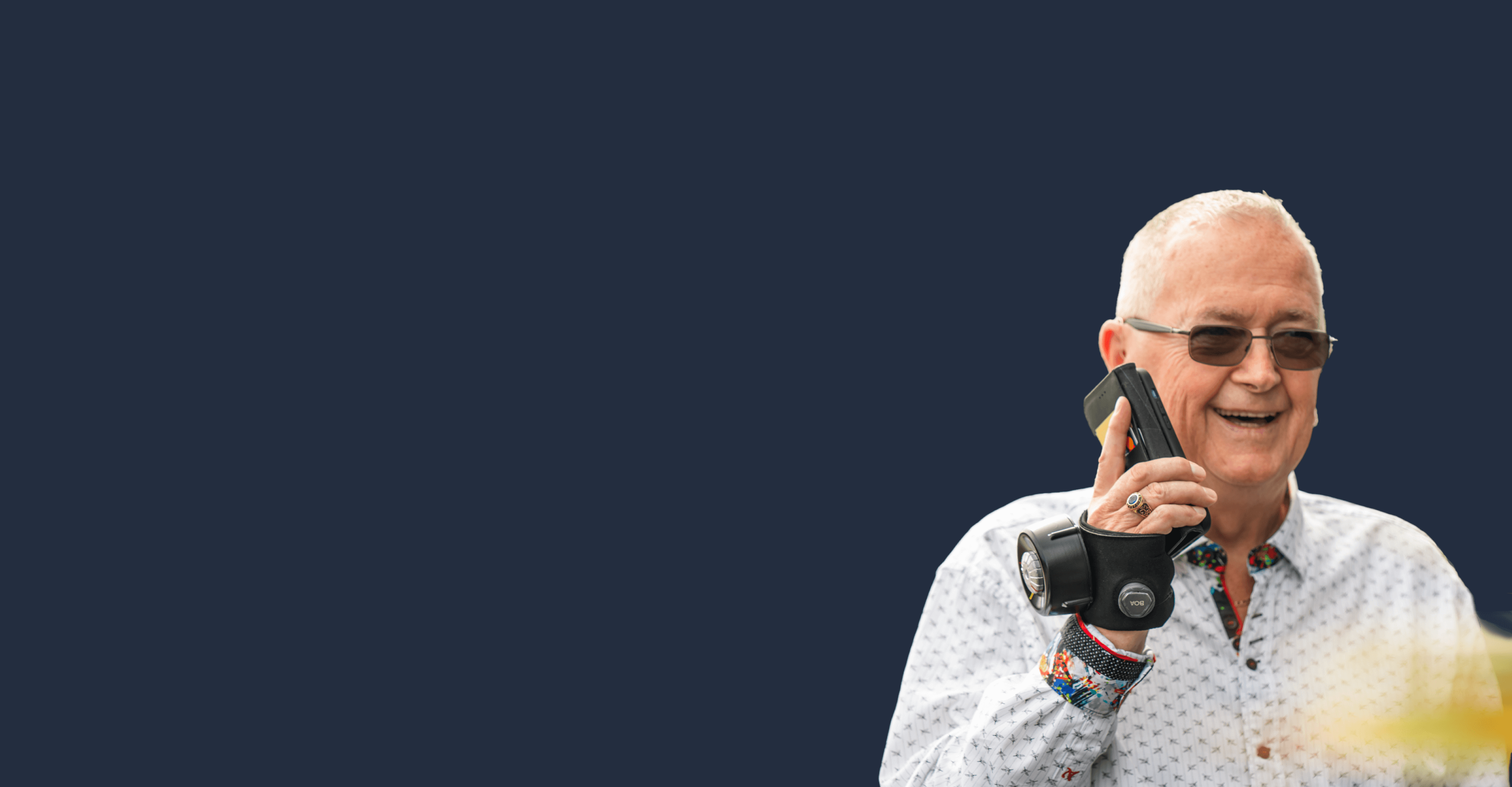 Steadi Two Glove  for hand tremors, emphasizing technology and design innovation.