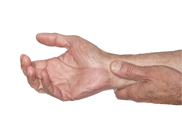 Picture of two elderly hands.